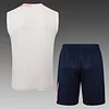 2025/2026 Barcelona Pre-Match Training Beige Vest+Shorts Football1:1 Thai Quality