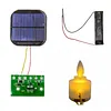 Flameless LED Tea Lights Candles Solar Power Realistic Fake Electric Tealight Candles Multifunctional for Fireplace Mantel Dinner Wedding Party