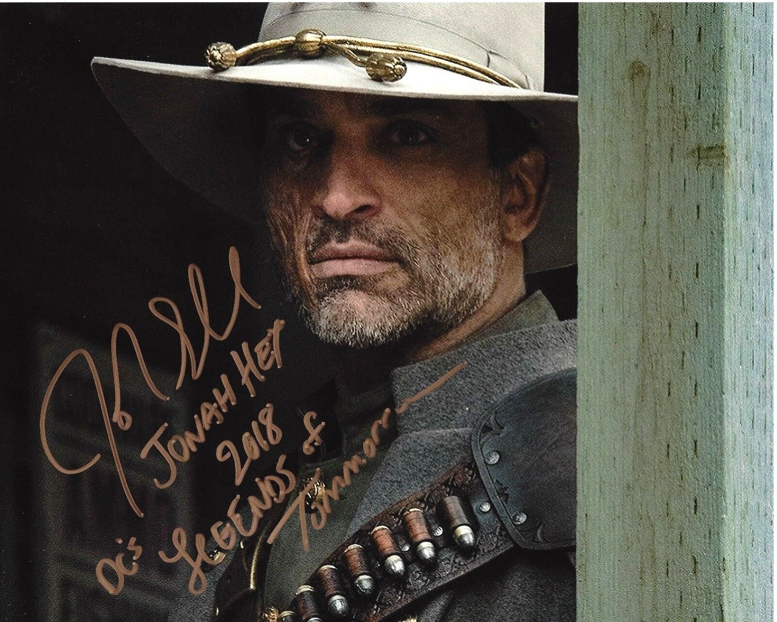 ACTOR JOHNATHON SCHAECH SIGNED LEGENDS OF TOMORROW 8X10 Photo Poster painting W/COA JONAH HEX