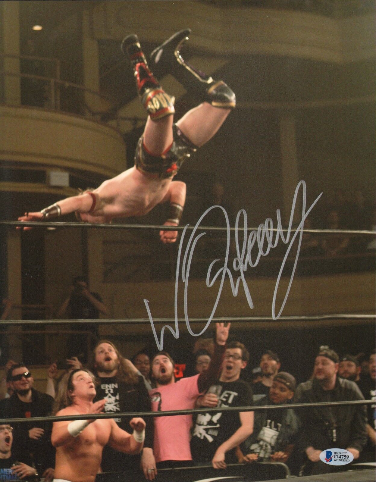 Will Ospreay Signed 11x14 Photo Poster painting BAS COA New Japan Pro Wrestling NJPW Autograph 4