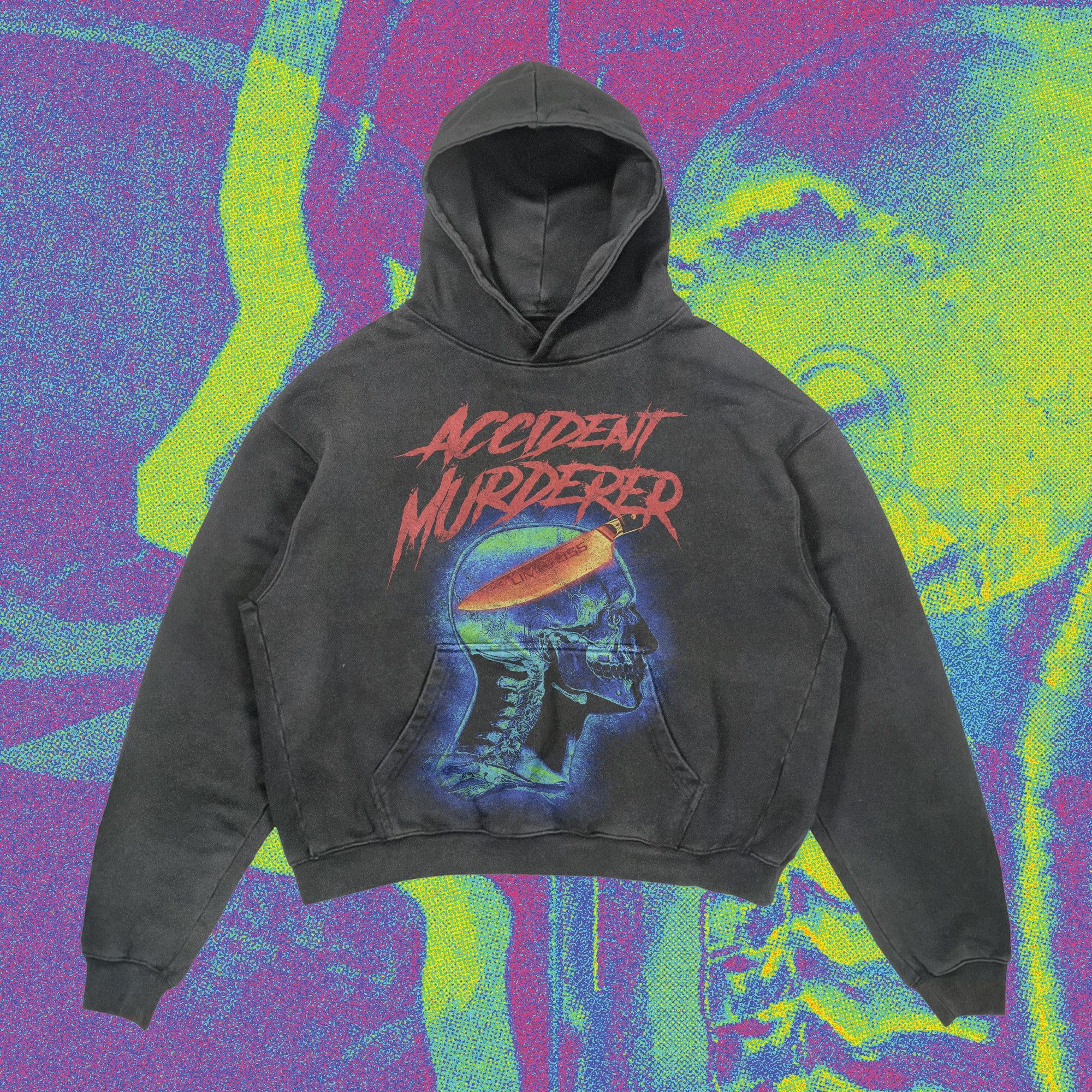 Accident Murderer Print Graphic Casual Street Wash