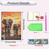 Elefant Kristall Notizblock Skizzenbuch - 5d DIY Handwerk Notizbuch