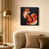 Framed Vulpes - DIY Button Art Painting Kit for Creativity DIY Pearl Dot Crafts for Gift Home Wall Decor 30*30CM