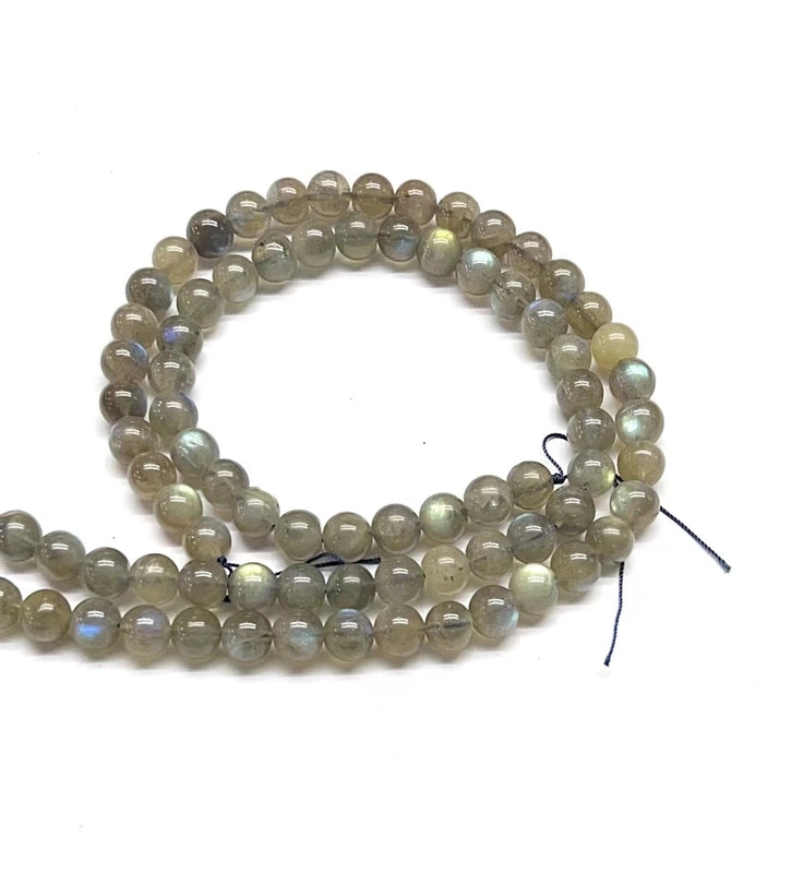 1 Piece Diameter 4mm Diameter 5mm Diameter 6 Mm 1-1.5mm Natural Stone Labradorite Geometric Polished Beads