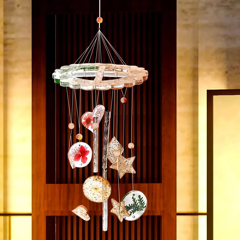 DIY Wind Chimes Silicone Resin Mold Material Package With Tutorial