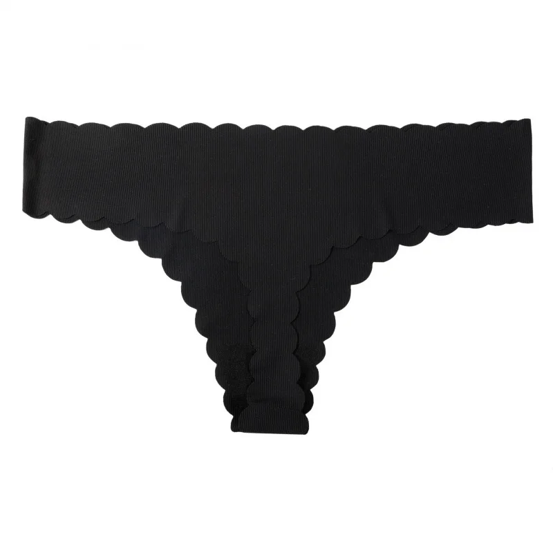 Uveng Uveng Lady One-Thick Thread Wave Side Cotton Crotch Low-Waist Bikini Trousers Woman