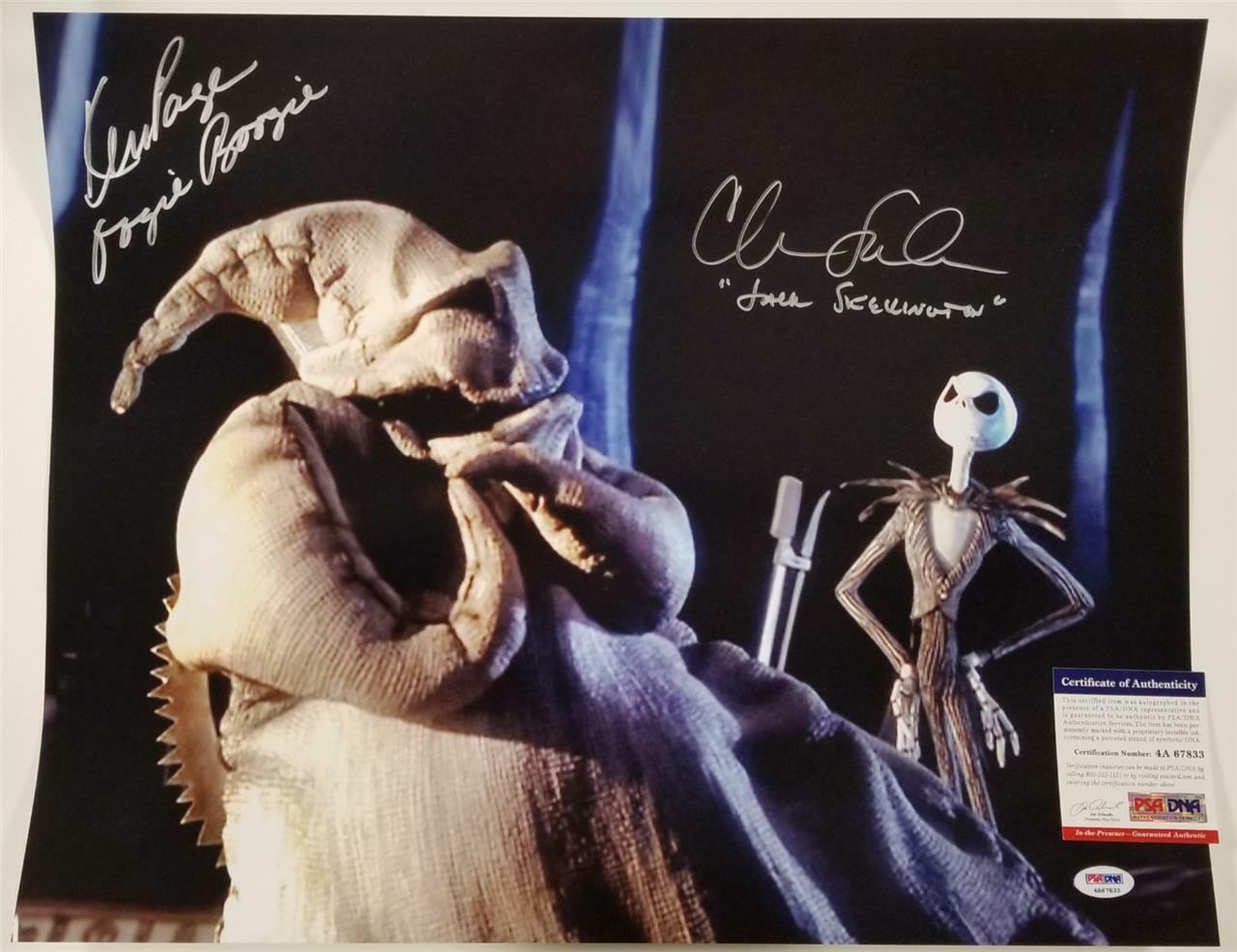 Chris Sarandon & Ken Page signed Nightmare Before Christmas 16x20 Photo Poster painting PSA COA