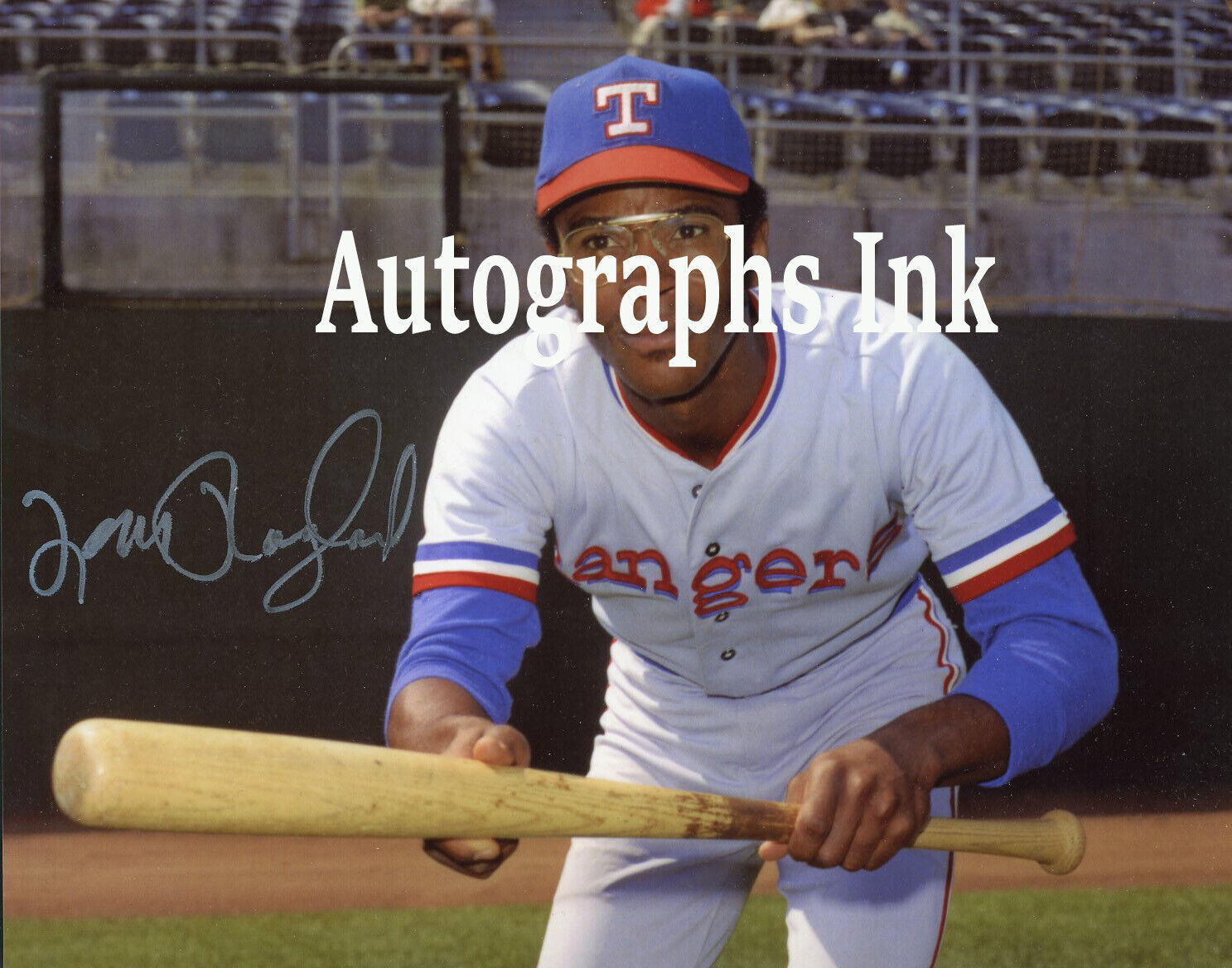 Tom Ragland autographed 8x10 Texas Rangers RARE #1