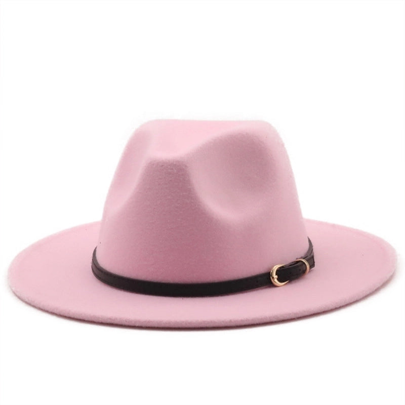 Hot-selling Wool Top Hat Foreign Card Its Red Hat Ethnic Style Jazz Hat Cashmere Felt Hat