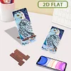 2er-Pack Acryl Eule Handyständer & Spiegel - 5D DIY Handwerk Modeaccessoires