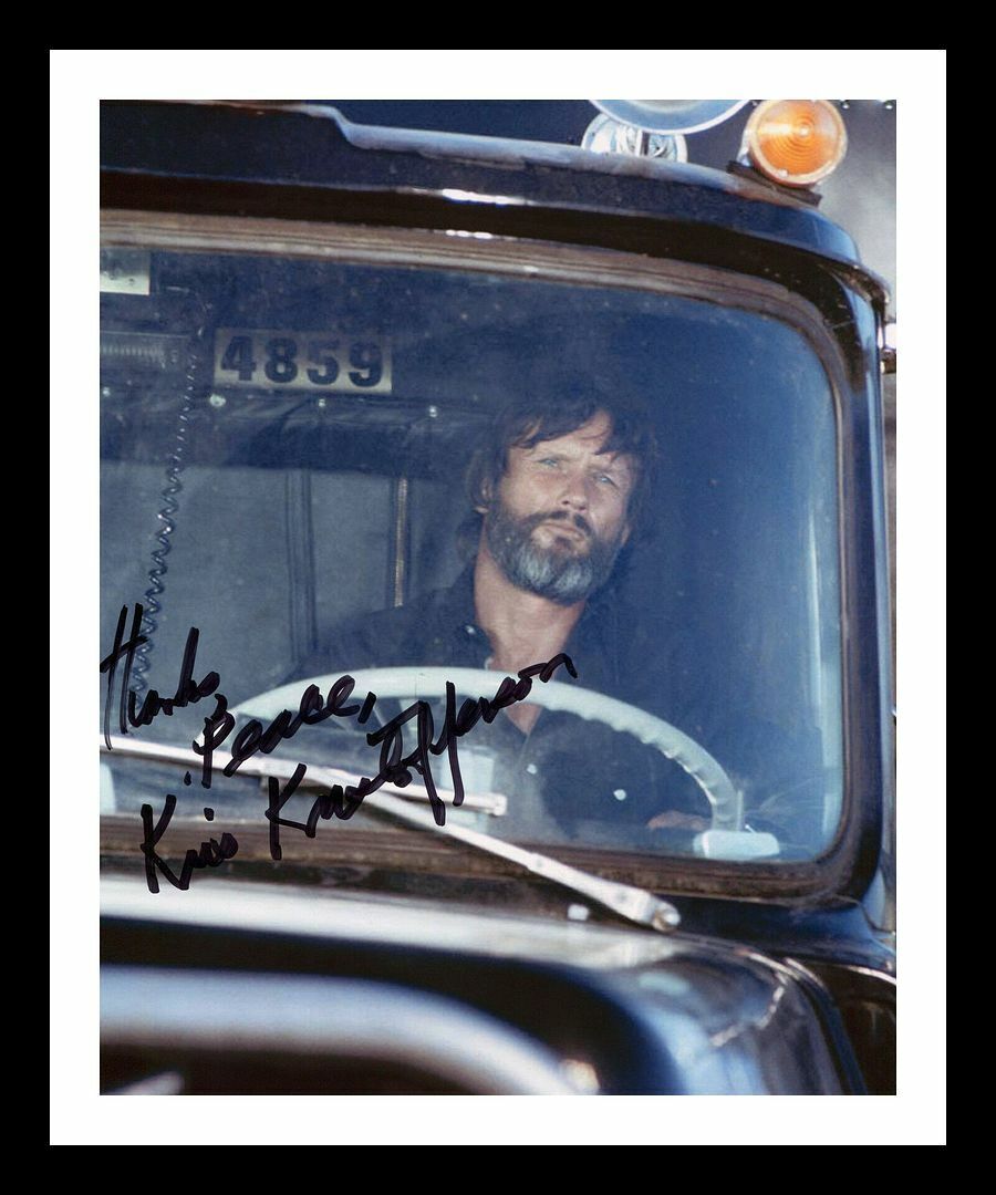 Kris Kristofferson - Convoy Autographed Signed & Framed Photo Poster painting