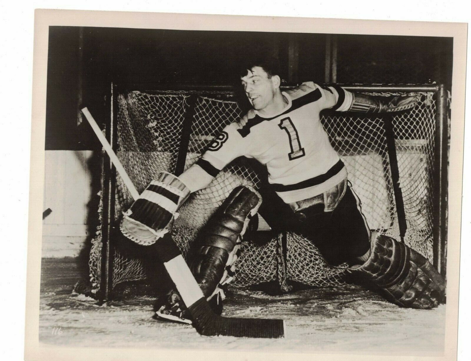 Vintage Frank Brimsek Boston Bruins 8 x 10