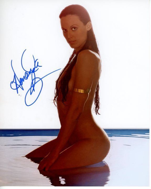 AMANDA BEARD Signed Autographed SEXY Photo Poster painting