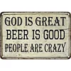 God is great beer is good - Vintage Metal Signs - 20*30cm/30*40cm
