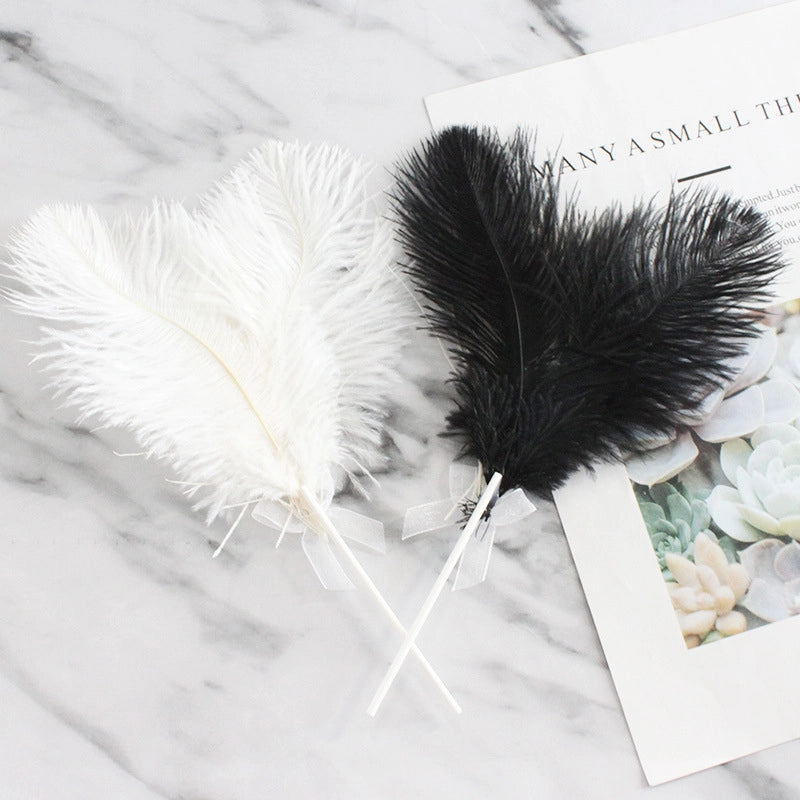 Minimalist Classic Style Feather Cloth Holiday Daily Cake Decorating Supplies