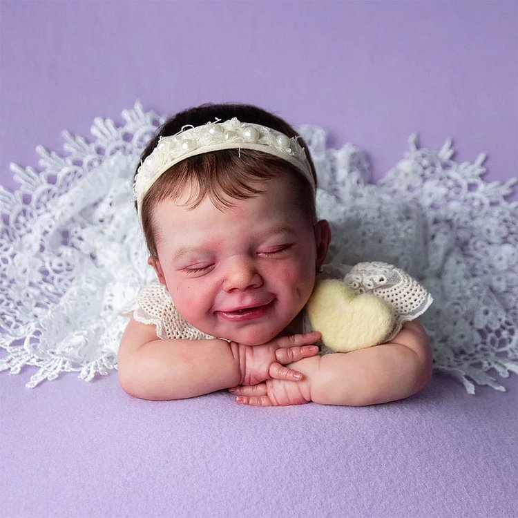 20" Truly Reborn Soft Silicone Baby Doll Sleeping Girl Named Yasabi Minibabydolls® Minibabydolls®