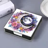 (US Local)PU Moon Flower Diamond Painting Notecard Box with 160 Sheets of Paper