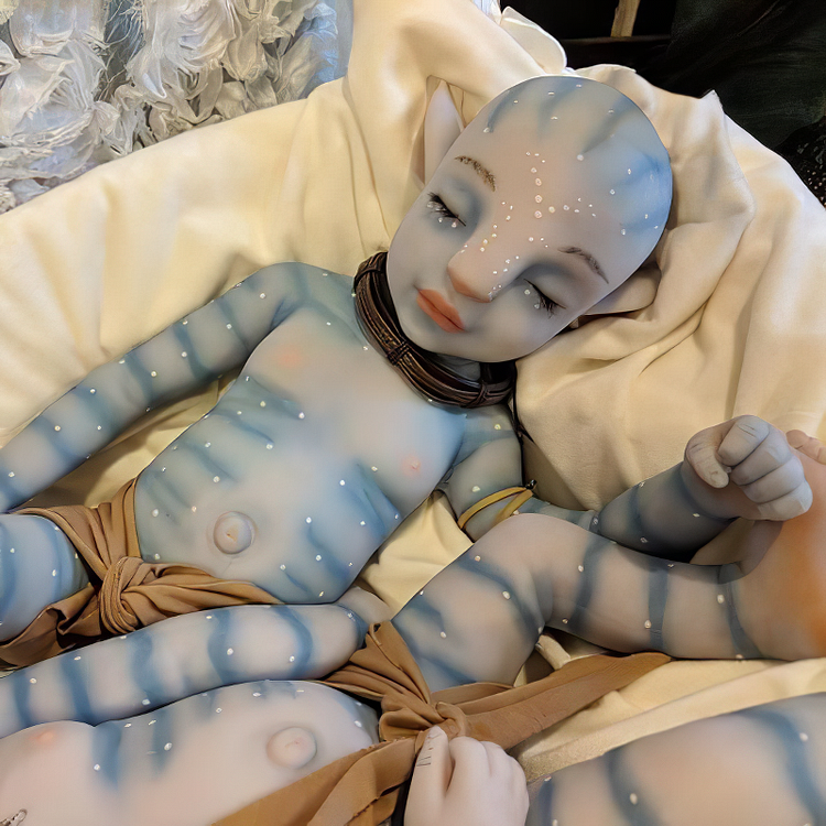  [Avatar Reborn Baby] 12'' Avatar Soft Jobe Truly Handmade Baby Glow  Doll - Reborndollsshop.com®-Creativegiftss®