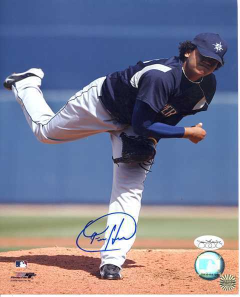 Felix Hernandez Seattle Mariners Rookie Autographed Signed 8x10 Photo Poster painting CFS COA