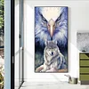 Eagle Wolf-Full Round Diamond Painting(70*40cm)