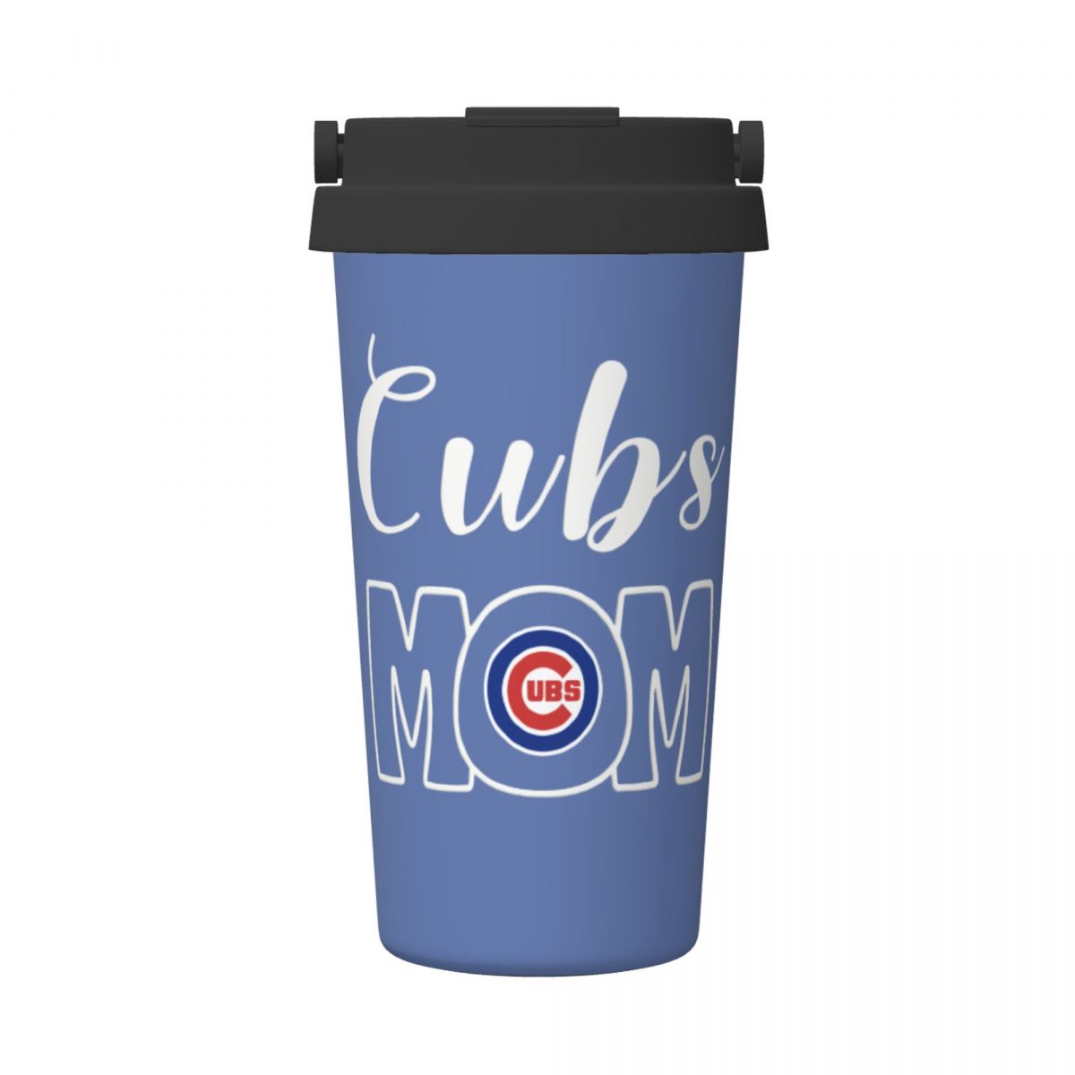 Chicago Cubs Mom 16oz Vacuum Stainless Steel Tea Tumbler with Lid and Handle