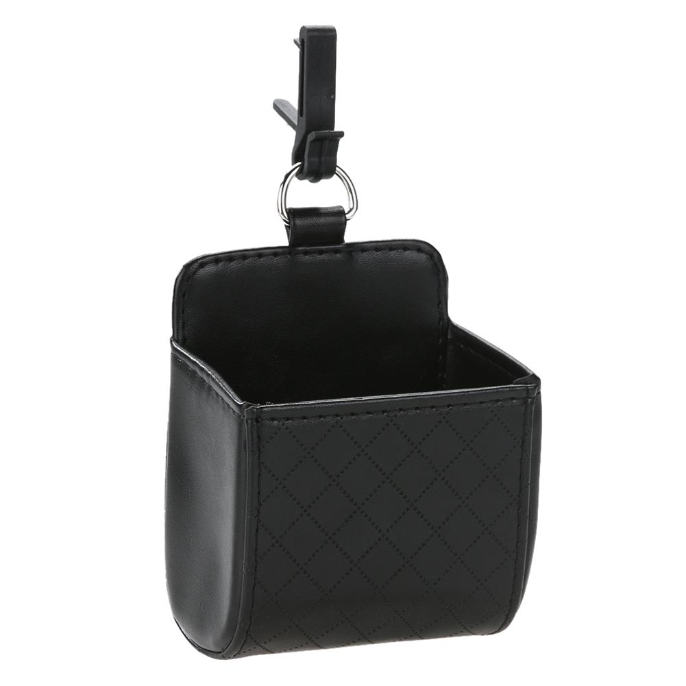 

Car Auto Outlet Vent Trash Box Mobile Phone Holder Debris Bag (Black), 501 Original