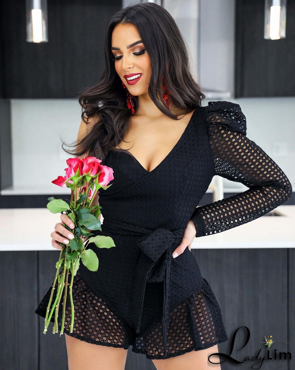 Women's Fashion Sexy Single Sleeve Jumpsuit