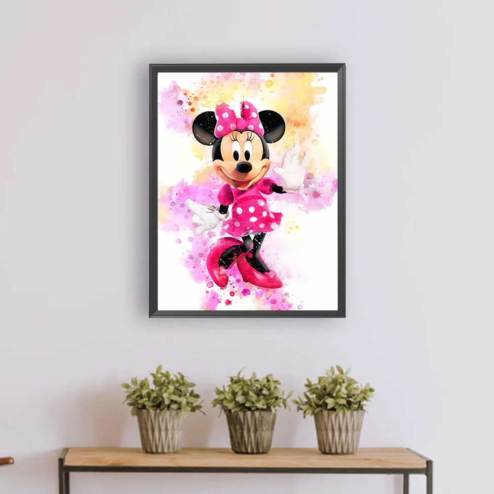 Diamond Painting - Full Round Drill - Minnie(30*40cm)