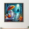 40x40cm Halloween Geist 5D DIY Vollbohrer Runde Diamond Malerei Kit Wohnkultur