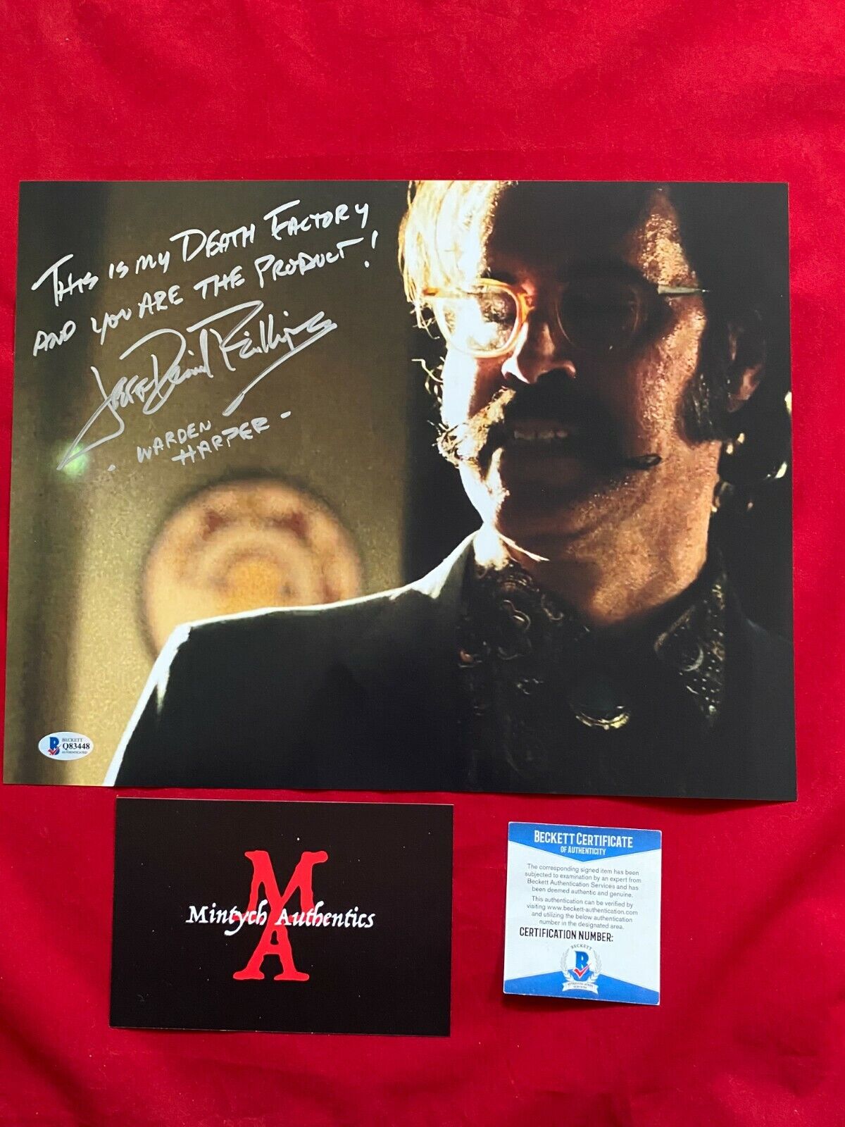 JEFF DANIEL PHILLIPS AUTOGRAPHED SIGNED 11x14 Photo Poster painting! 3 FROM HELL! BECKETT COA!