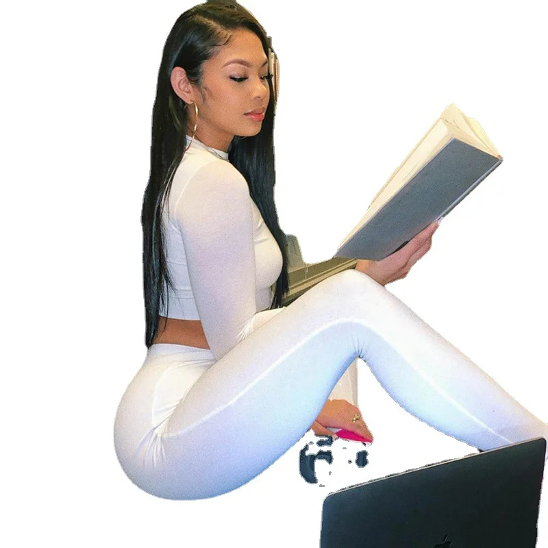 Churchf Churchf And Winter New Women's Casual Two-Piece Slim Long Sleeve Sports Suit