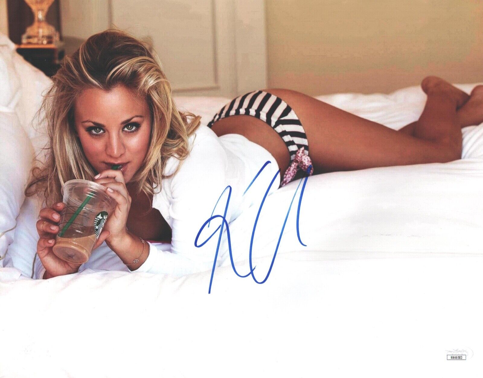 KALEY CUOCO Signed 11x14 BIG BANG THEORY Photo Poster painting Autograph JSA COA CERT