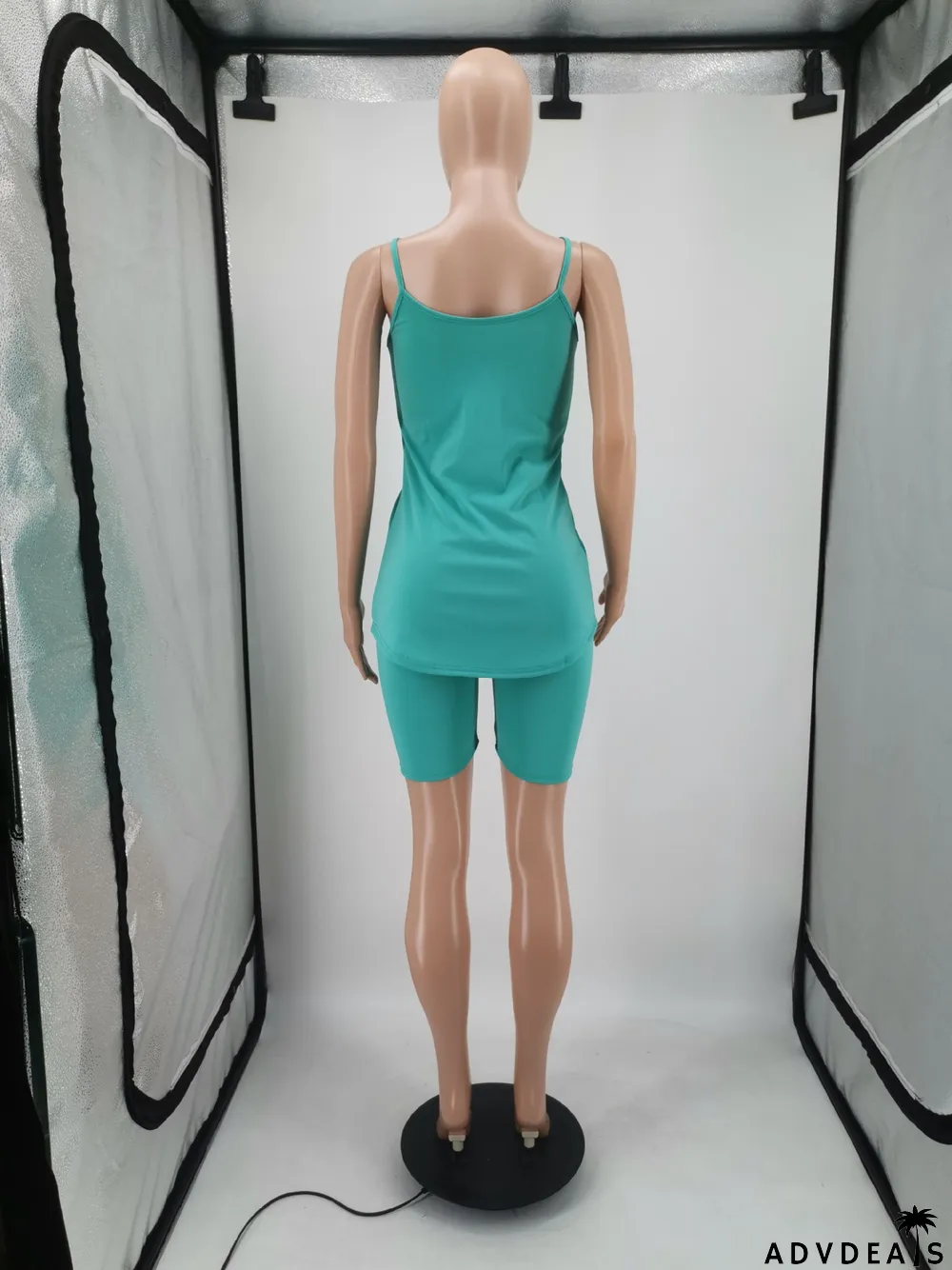 Women Summer Print Tank Top and Shorts Two-Piece Set