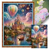 Castle Hot Air Balloon - 11CT Stamped Cross Stitch 40*60cm