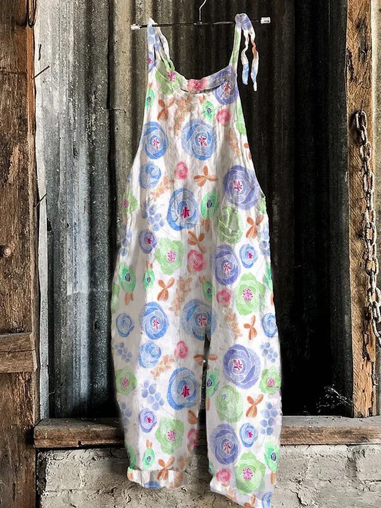 Print Casual One-Pieces Jumpsuit