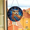 (US Local)Wood Special Shape Owl 5D Diamond Painting Clock Art Craft for Home Decor