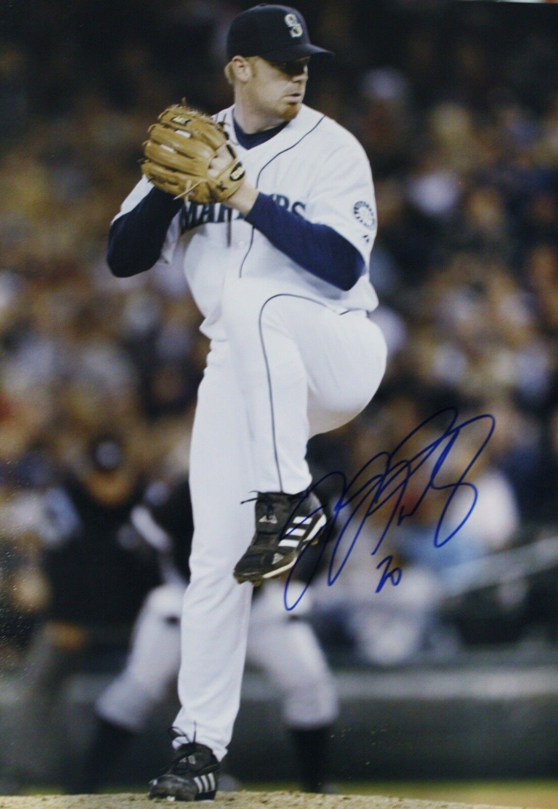 Autographed 11x14 J. J. Putz Seattle Mariners Photo Poster painting - w/COA