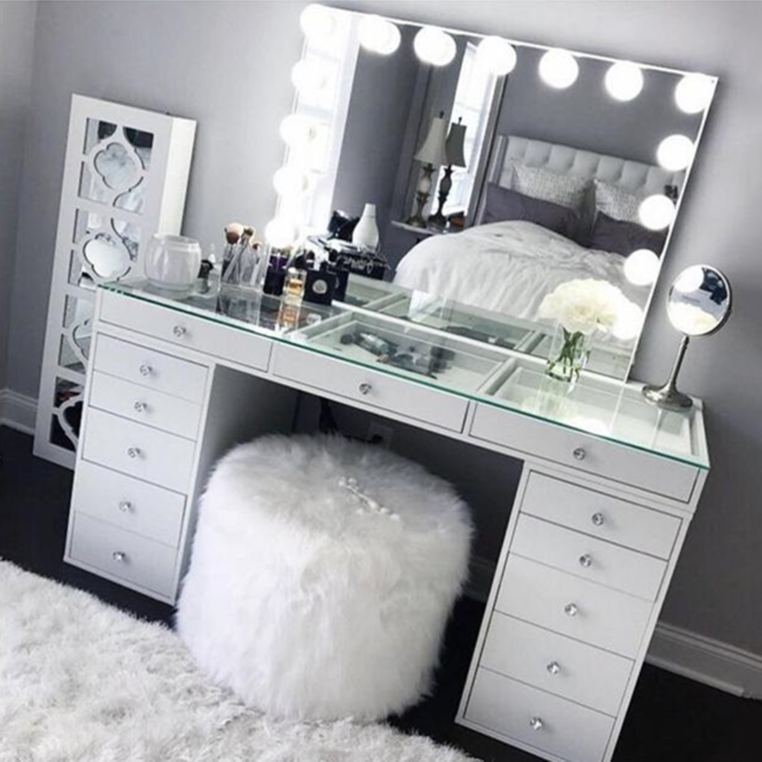 mirrored vanity mirror