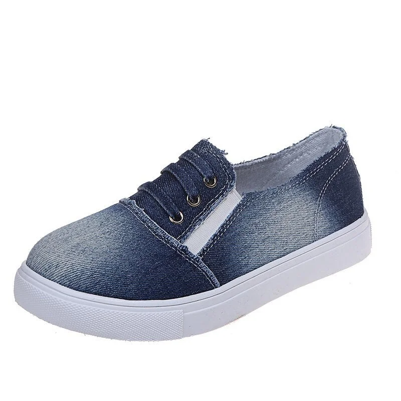 Women Canvas Shoes 2021 Casual Canvas Shoes Women Comfort Slip-on Shoes Women Plus Szie Fashion Flat Loafers Zapatillas De Mujer