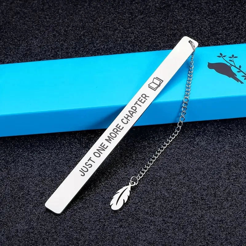 5 Pieces Letter School 201 Stainless Steel Minimalist Bookmark