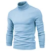 Men's Turtleneck Casual Solid Color Pullover Sweater
