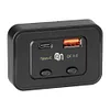 12/24V Car Charger Socket Dual USB Ports PD Type-C QC3.0 USB Charging Outlet 48W