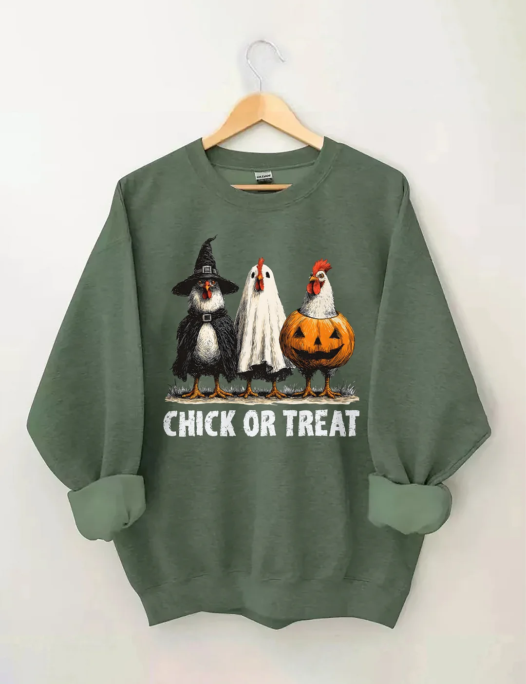 Retro Halloween Chicken Sweatshirt