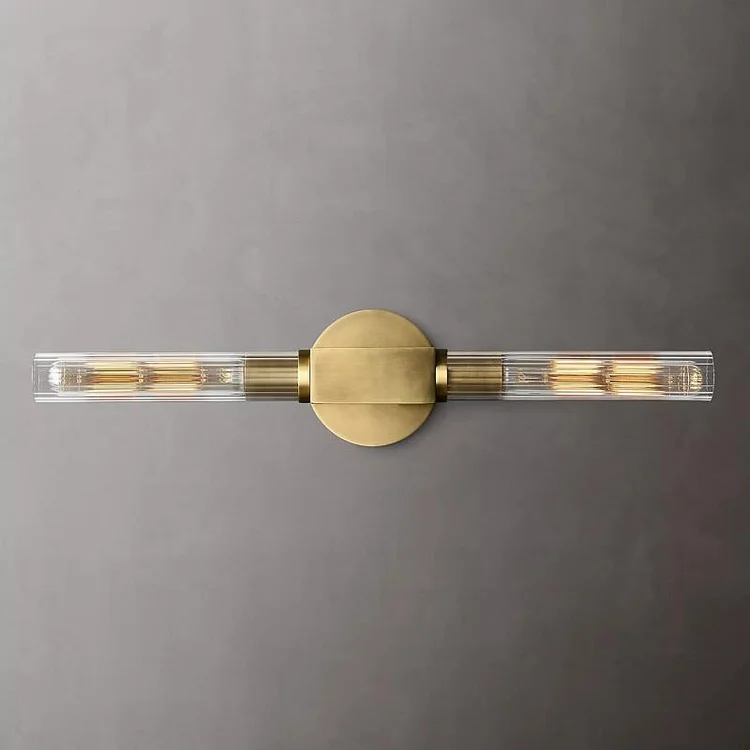 Cannele Linear Crystal Glass Sconce Vjlight