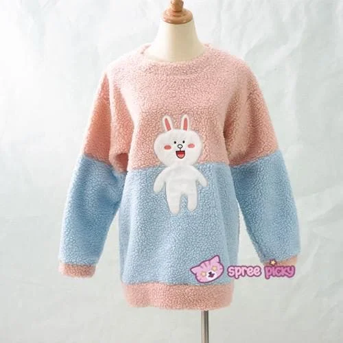 Cutie Bunny Fleece Sweater Jumper SP154569