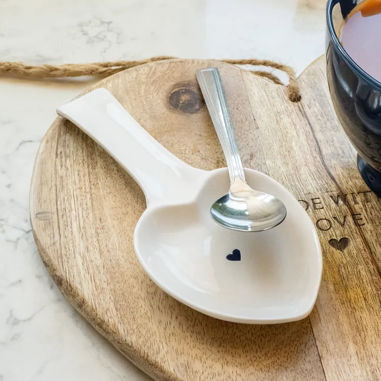 Heart-Shaped Spoon Rest