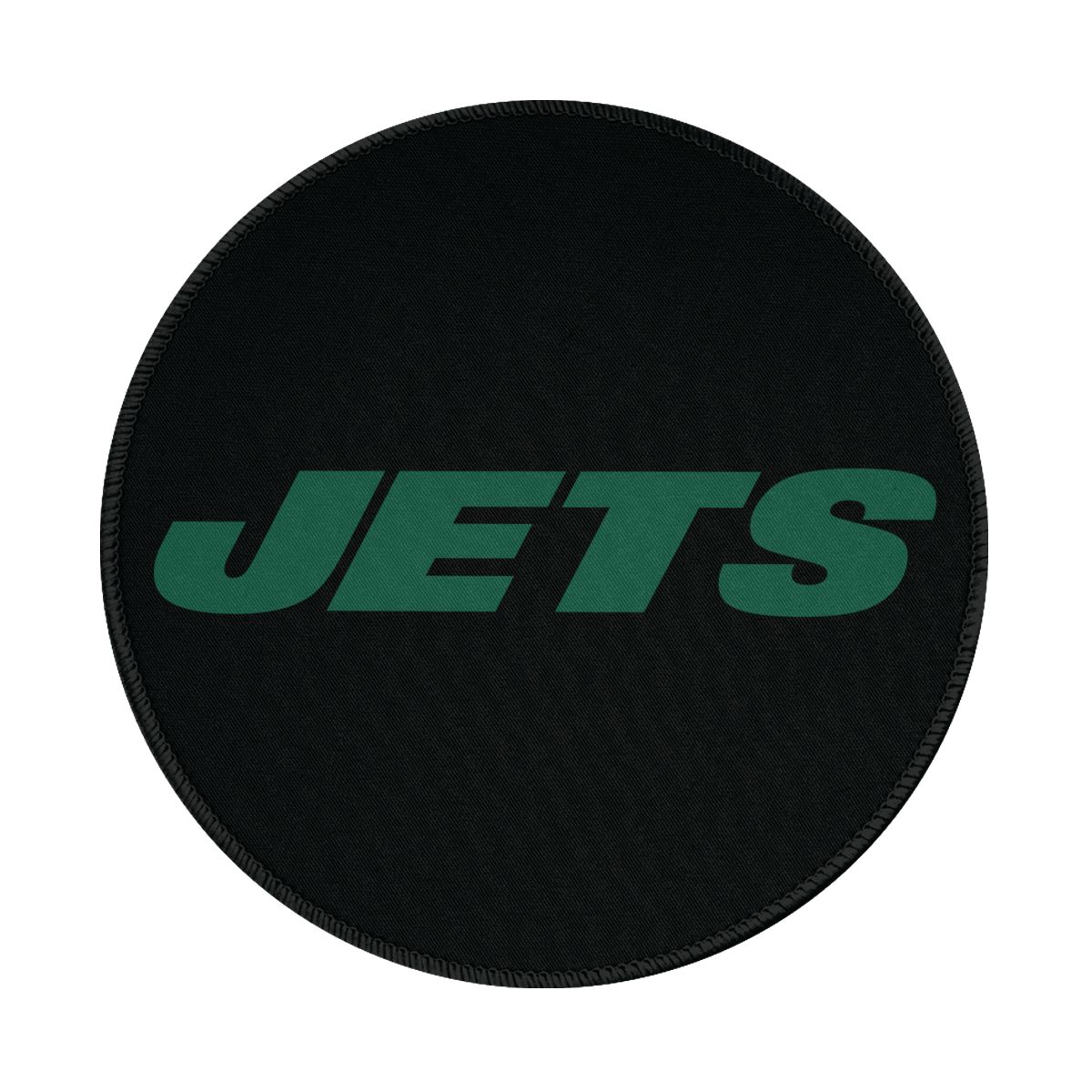 New York Jets Wordmark Non-Slip Rubber Round Mouse Pad