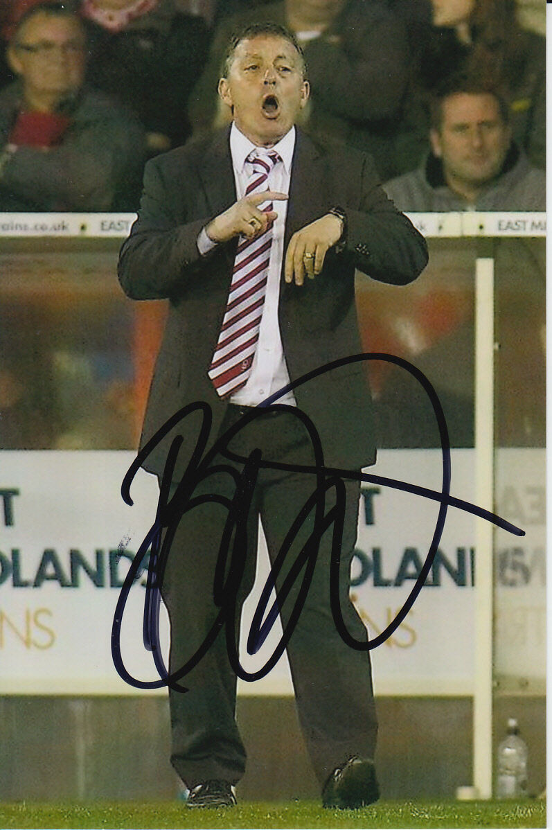 NOTTINGHAM FOREST HAND SIGNED BILLY DAVIES 6X4 Photo Poster painting 11.