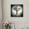 Croix-Plein diamant rond peinture-30 * 30cm