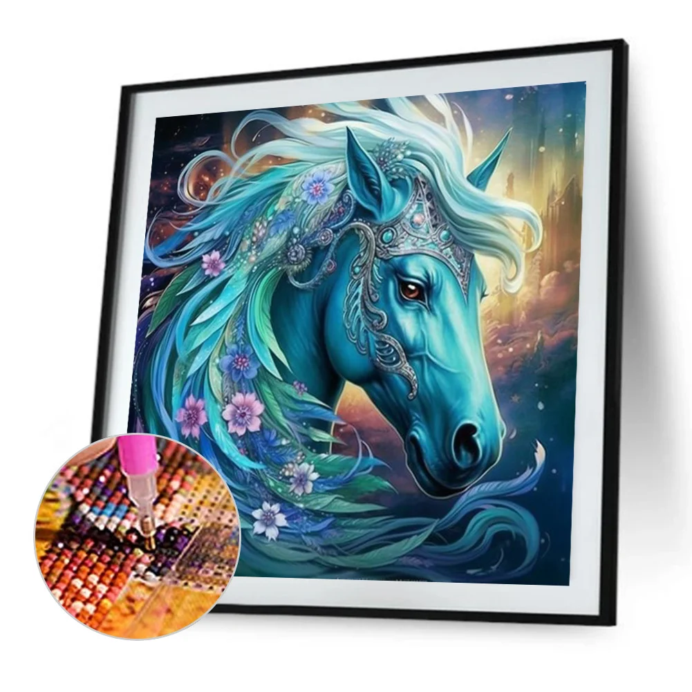 Diamond Painting - Full Round Drill - Horse(Canvas|40*40cm)